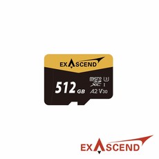 Exascend Catalyst microSDXC 512GB 記憶卡 V30 U3, 1個