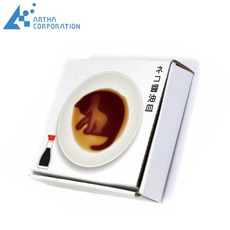 又敗家 ARTHA日本貓咪造型陶瓷立體醬油碟，貓咪周邊商品，貓奴必備，3D醬油碟醋碟調味盤醬油皿陶碟陶瓷碟子, 1個, 坐著的貓, 白色