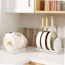 후라이팬 주방정리 심플한 프라이팬 길이조절 정리대 59000EA 1EA, 본상품