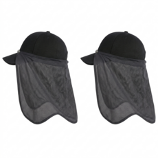 에코리즈 쿨캡 선가드 햇빛가리개 2개 세트, 블랙, 1개