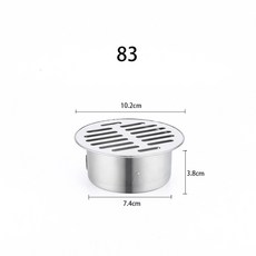 욕실 배수 바닥 야외 헤어 캐처 방지 커버 차단 플러그 발코니 정원 스트레이너 지붕, 한개옵션1