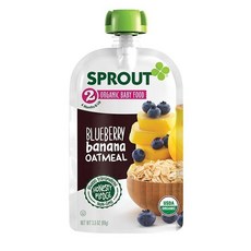 스프라우트 어린이 스무디, 1개, 블루베리 + 바나나 + 오트밀(Blueberry + Banana + Oatmeal)