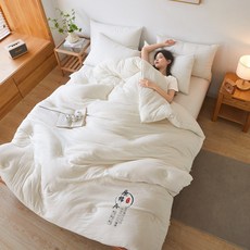 New Century Trade사계절용 이불 화이트 이불솜 호텔 워싱 차렵이불 겨울이불, 원면화이트
