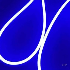 대목 12V용 실리콘 면발광V3 LED바 블루 간접, 일반형10cm당(기본연결발송)