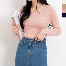 혜명몰 [50%할인]2L-PKT 1020 여자베이직브이넥니트티