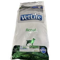 Vet Life 法米納 犬用腎臟處方糧 VD9 12kg 低蛋白低鈉配方 維持腎臟健康, 1個, Renal