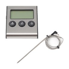 OW 요리온도계 스텐 튀김 측청기 실버 오븐 타이머, 1개