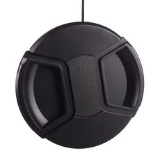 副廠82mm鏡頭蓋A款附繩 中捏鏡頭蓋附孔繩 82mm鏡頭前蓋/鏡前蓋/前蓋/鏡蓋, 1個, PLCA82