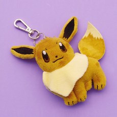 포켓몬스터 피카츄 꼬부기 이브이 파이리 이상해씨 인형 가방고리 와펜 필통 가방 동전지갑, 05.이브이 가방고리 와펜 인형, 1개