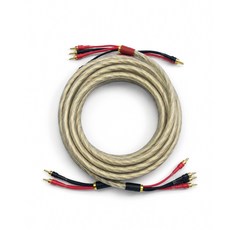 MKL 5米 7N結晶銅 Bi-wire 喇叭線, 白, MKL 5N16 5米7N結晶銅Bi-wire喇叭線