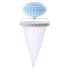 洗衣機濾網/過濾網/過濾袋 - 高效過濾棉絮雜物，延長洗衣機壽命, 刺球款.藍, 1個