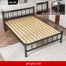 철제 평상 베란다 거실 발코니 데크 평상만들기 높은 마당 야외, 1000mmx2000mm, 고급 블랙 원목 190cm