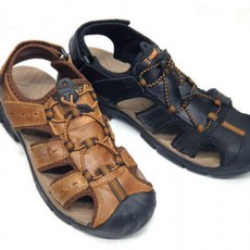 남성 등산 트레킹 가죽 운동화 샌들 신발 2컬러