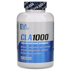 EVLUTIONNUTRITION CLA 1000軟膠囊, 180顆, 1罐