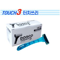 (형제)도루코 TOUCH3면도기TP901-업소용 3중날 일회용 세날면도기 벌크, 100개입, 2박스