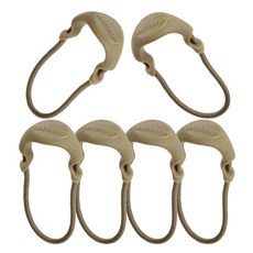 MAXPEDITION 포지티브 그립 지퍼 손잡이 (스몰 탠) 6개 팩 전술 백팩용 지퍼 풀 교체품 EDC 파우치 버그 아웃 백 및 수하물 슬링 풀 탭 PZSTAN