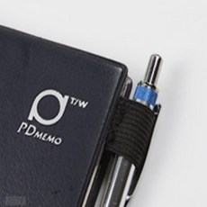부착 가죽 펜홀더 사각블랙 수첩펜홀더 부착식펜홀더 다이어리펜클립