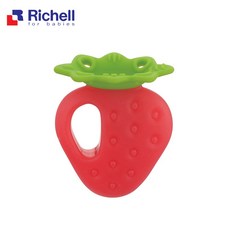 Richell 利其爾 寶寶咬咬系列固齒器, 1個, 草莓