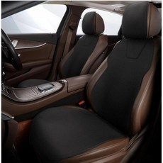 진루이 차량용 통풍 방석 자동차 쿨링 시트커버 사계절 통기성 미끄럼방지, 블랙, 1세트