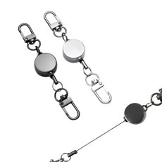 도나토르 투버클 늘어나는 와이어키링 2p, 블랙+실버