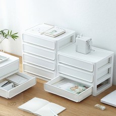 책상문구정리함 브릭 데스크 서랍, 2단