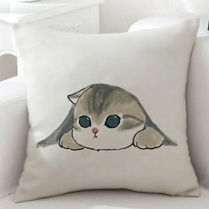 귀여운 고양이 패턴 소파 침대 베개 쿠션 등받이 등쿠션 사무실 자동차 허리쿠션, 귀여운 고양이 31
