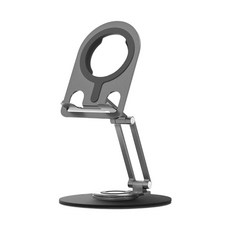 360° 회전식 태블릿 스탠드 거치대 안정적인 테이블탑용 헤비 듀티 휴대폰 홀더, Gray, Gray