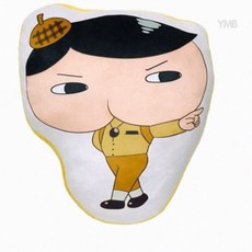 아트박스/플러스펀 엉덩이탐정 프린트쿠션1, 본품