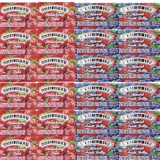 딸기 및 혼합 과일 젤리 1인용 컵 - 14.2g(0.5온스) 분량 50개 벌크 팩 - 아침 식사 테이크아웃 식사 호텔 및 음식 서비스를 위한 개별 밀봉 젤리 컵, 딸기 및 혼합 과일 젤리 1인용 컵 - 14.2g(0.