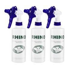 청소해결사 직사 분사 2중 스프레이 라이노 분무기 500ml, 블루, 3개