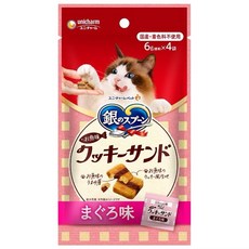 銀湯匙 三明治脆餅 鮪魚口味 貓咪零食 日本國產 無添加色素, 6g, 4個, C-1 鮪魚 3袋