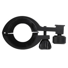 자전거 라이트 프론트 브래킷 알루미늄 사이클링 램프 경량 마운팅 사이클링용 휴대용, 색상: 1. Black, 1개