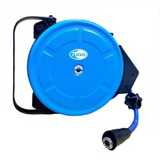 【附發票】H870B 20米長 自動收管器、自動收線空壓管、風管、空壓管、空壓機風管、捲管輪、PU夾紗管、HR-870B, 1個, 藍色