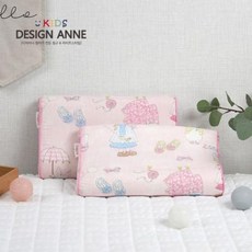 디자인엔 순면 샐리아동메모리폼베개, 핑크:25x40x6cm, 색상
