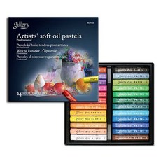 전문가용 소프트 오일 파스텔 24색 지함 1P 미술 화방iri7+1Pjt