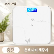 체성분 FITDAYS 측정기 전극 체중계 생물 저울, 1개, 표준 체중계 1단계 LCD 실버 디스크 충전식, 기본 모델명/품번
