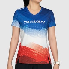 【A-MYZONE】Team Taiwan女款 NudeOn台灣印象專業馬拉松跑衣 (中華隊應援訓練運動短袖上衣 / 抗菌排汗涼感 / 台灣製)
