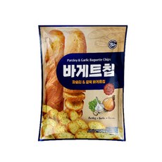 에스아이글로벌 파슬리 & 갈릭 바게트칩, 400g, 3개
