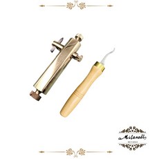 바이올린 제작 도구 황동 PURFLING INLAY CARVER 청소 그루브 액세서리 GROOVE LUTHIER MAKER 나이프 악기, One Set