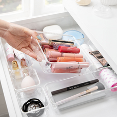 BS 아크릴 수납함 2호 투명 정리함 다용도 플라스틱 책상 약 화장품 펜트리 소품 보관함, 상세페이지 참조