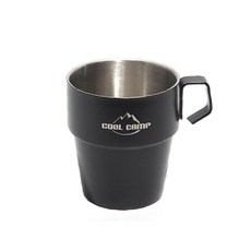Cool camp 304不鏽鋼水杯 戶外水杯 咖啡杯 收納袋 杯架, 不鏽鋼雙層杯1個, 1個