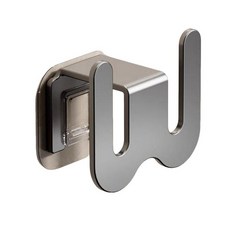 太空鋁拖鞋收納架 壁掛式無痕浴室收納置物架, 槍灰, 1個