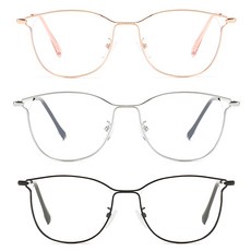 단비상자 캣아이 안경테 블루라이트 차단 독서 안경테, 1개, 로즈골드