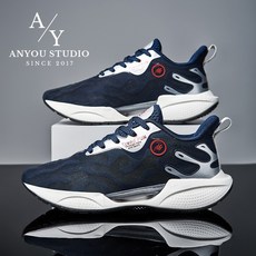 ANYOU 남성 초경량 통기성 운동화 런닝화 경량 편안한 쿠션 조깅화 헬스화