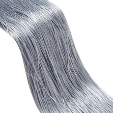 문짝 스크린 스레드 커튼 거실 리본 스트링 분배기 블라인드 암호화 유형 100cm x 200cm, Silver