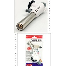 卡式噴火槍 電子點火 可倒置使用 露營用品, 1個, 白色噴火槍, 白色噴火槍