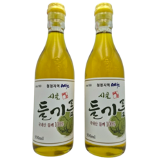 예천들기름 국산 저온으로 살짝 볶은 건강한 들기름, 2개, 350ml