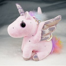 엠쿠 붉은말의해 행운 재물 장수 키링, 핑크, 말B 유니콘