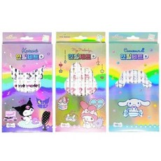 산리오 캐릭터 진한 B심 연필 10본 X 3종 (총 30자루), 시나모롤 마이멜로디 쿠로미