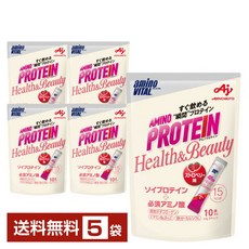 Health&Beauty 아지노모토 아미노 바이탈 아미노 단백질 딸기 맛 3.8g×10개입
